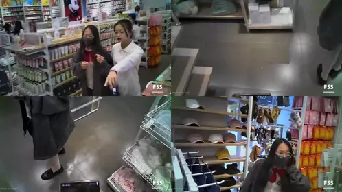 Twitter celebrity FSS Feng Shanshan outdoor exposure welfare 11. Super transparent JK dress into the store to buy things - HD