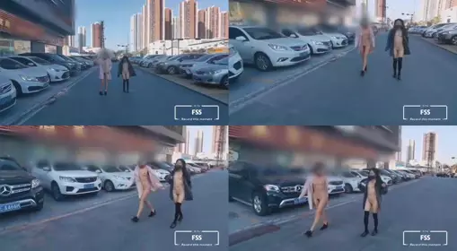 Twitter celebrity FSS Feng Shanshan outdoor exposure welfare 11 double exposure