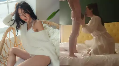 The national detective chief brother made an appointment with a young woman to have sex in sexy pajamas, sitting on her body and touching each other, kneeling down to give a blowjob, raising her big ass and fucking hard from behind