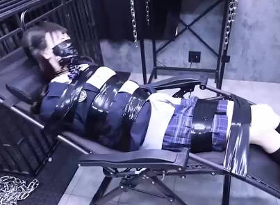Original video of Caomei. Lemon beauty full body bondage suffocation training