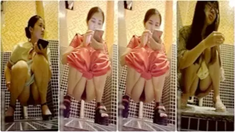 Hotpot City toilet vacuum secretly filmed big beautiful woman using toilet