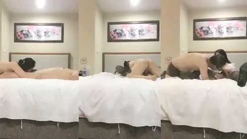 3P coquettish mature woman, black silk high heels front and back, sophisticated techniques, exciting and exciting, don't miss it