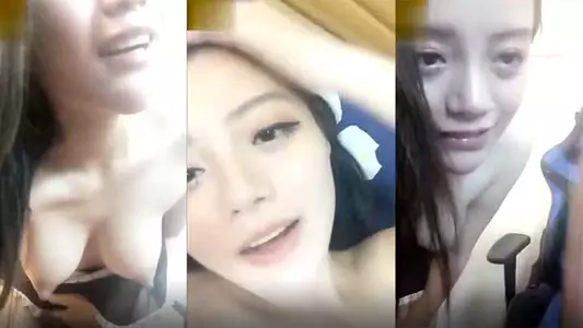 [Beautiful anchor] Passionate oral sex and sex with her sex partner in the office on live broadcast 1