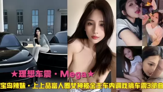 [Ideal car sex·Meg﻿a] Taiwan hot girl, the best goddess in the rich circle, was teased by the sponsor in the car and had sex in the car in 3 parts