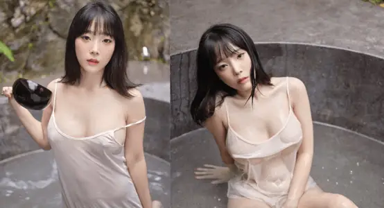 Big Milk Popular Han Mei Inkyung Qing Qing's First Dew Film Outflows