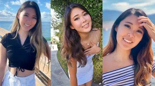Chinese-American online red female singer [ExtraEmily] Chinese name Li Xueli private pat out, contrast Biao deep throat oral sex also use chopsticks to clip cock to eat