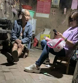 It's hard to force a young woman to hook up with an old man at home in the countryside and give him oral sex.