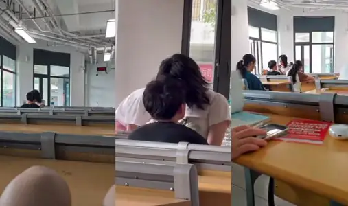Couples in campus classes openly have sex, ignoring the eyes of their classmates and taking the initiative to ride.