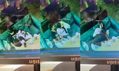 Guangxi Yulin Xianni Milk Tea Shop [Sun Xiaohui] gave oral sex to a man outside school, and his classmates called out the monitoring to expose it.