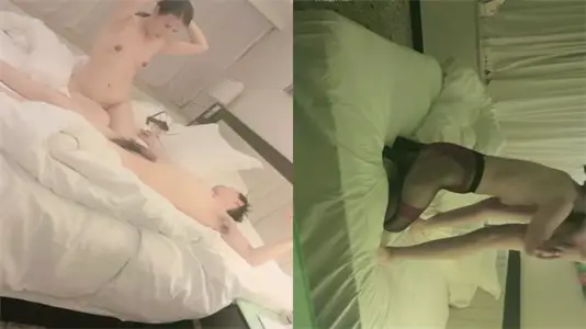 Black silk fat buttocks big breasts wife and husband passion crazy exercise, after the bath climax fight again!